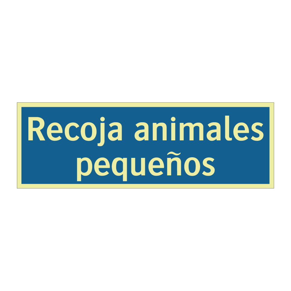 Recoja animales pequeños