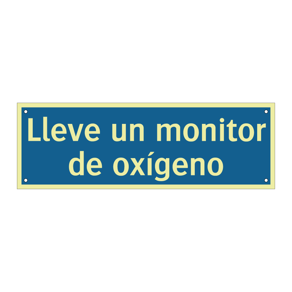 Lleve un monitor de oxígeno