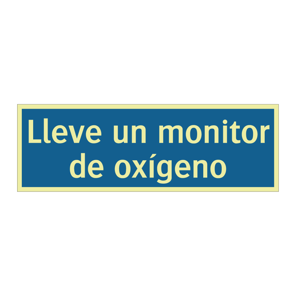 Lleve un monitor de oxígeno