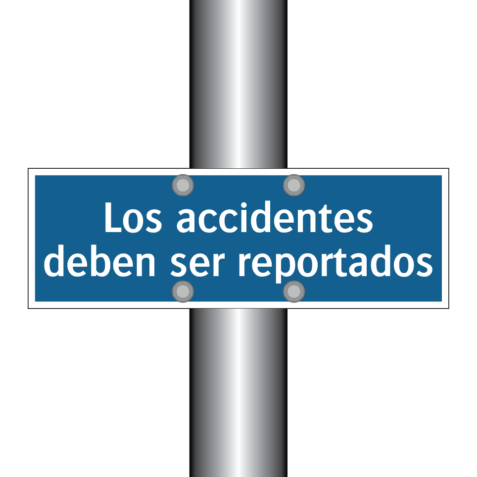 Los accidentes deben ser reportados