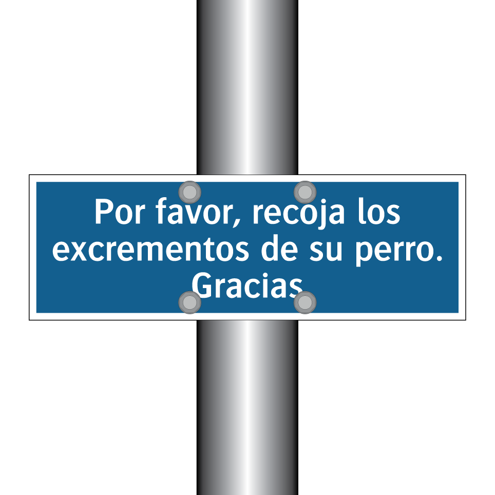 Por favor, recoja los excrementos de su perro. Gracias