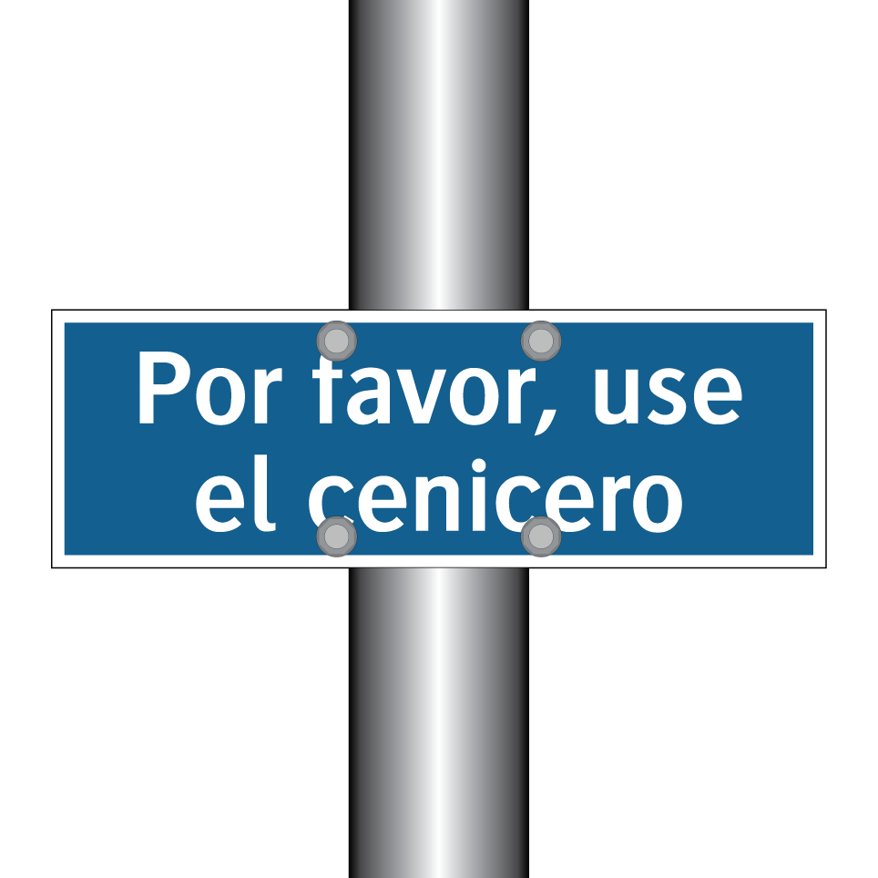 Por favor, use el cenicero