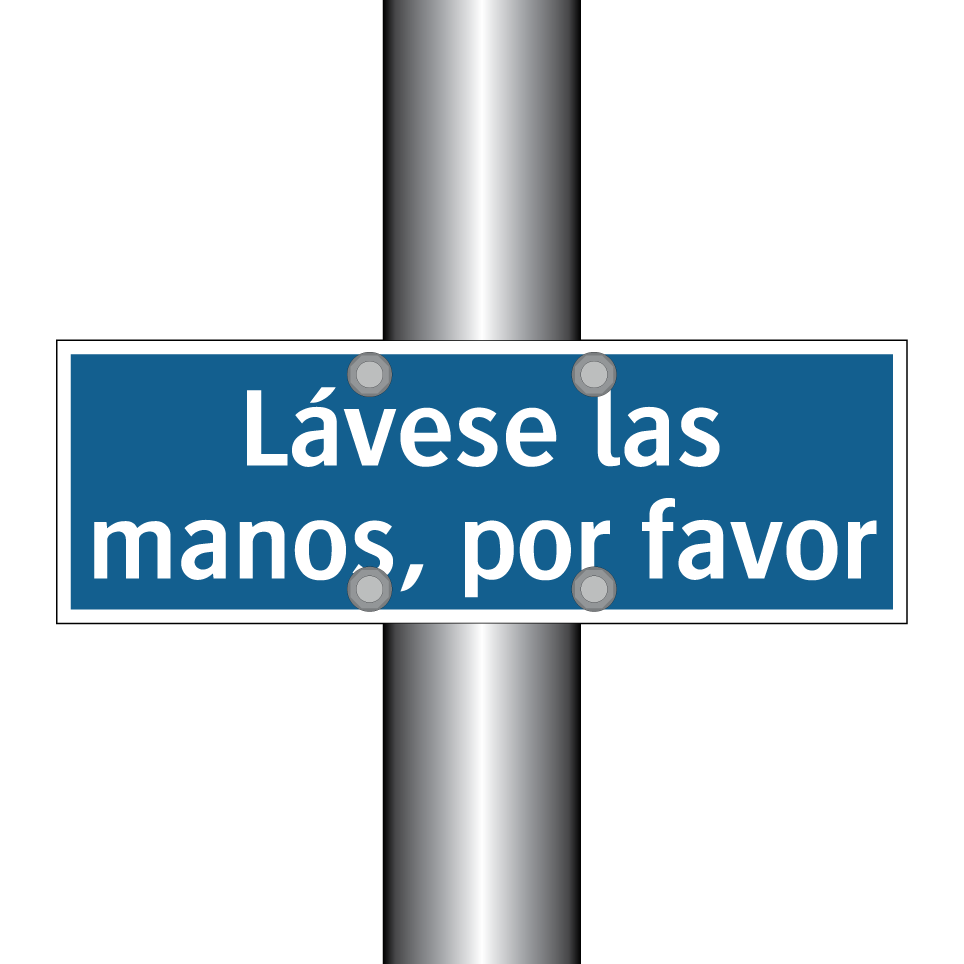 Lávese las manos, por favor