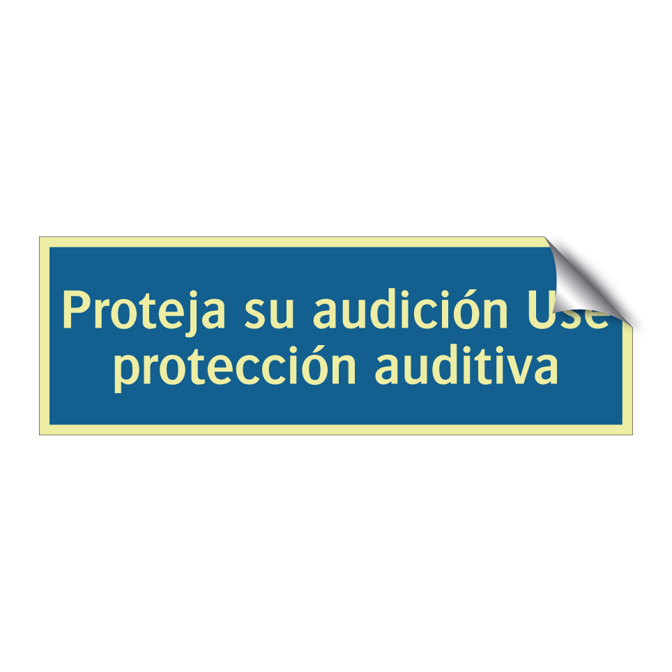 Proteja su audición Use protección auditiva