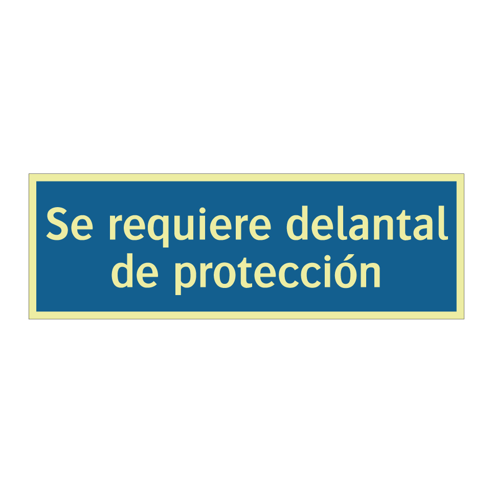 Se requiere delantal de protección