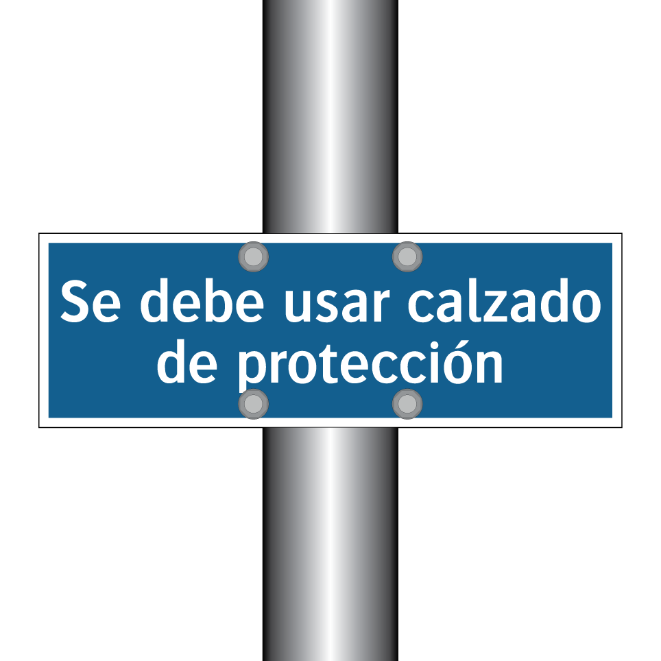 Se debe usar calzado de protección
