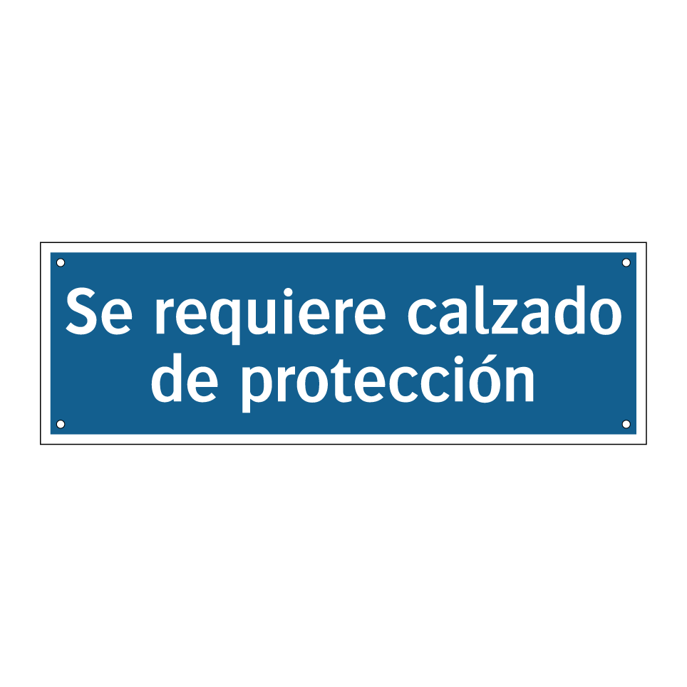 Se requiere calzado de protección