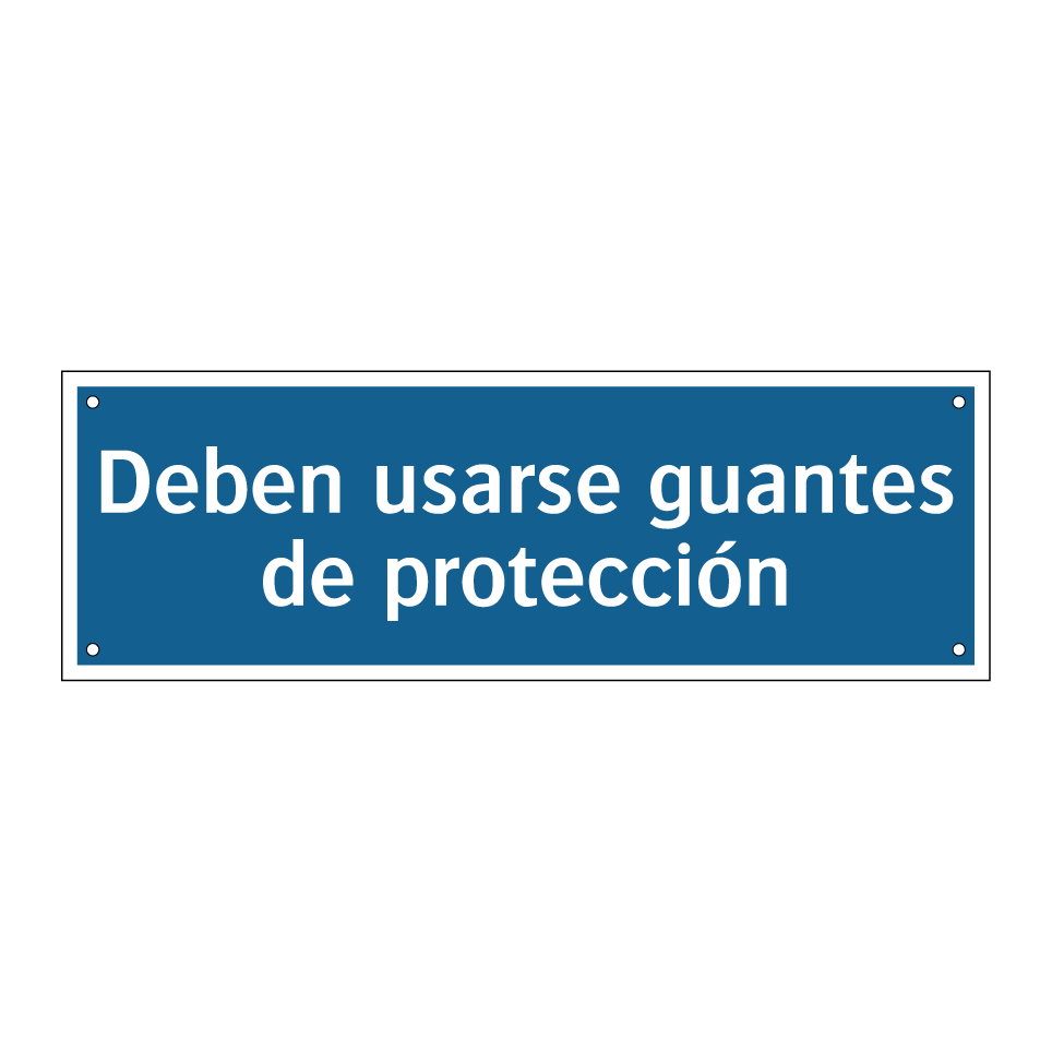 Deben usarse guantes de protección
