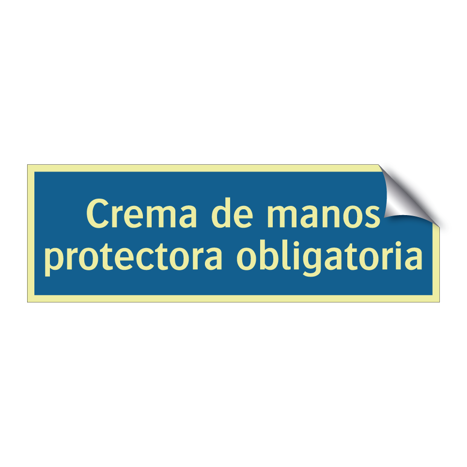 Crema de manos protectora obligatoria