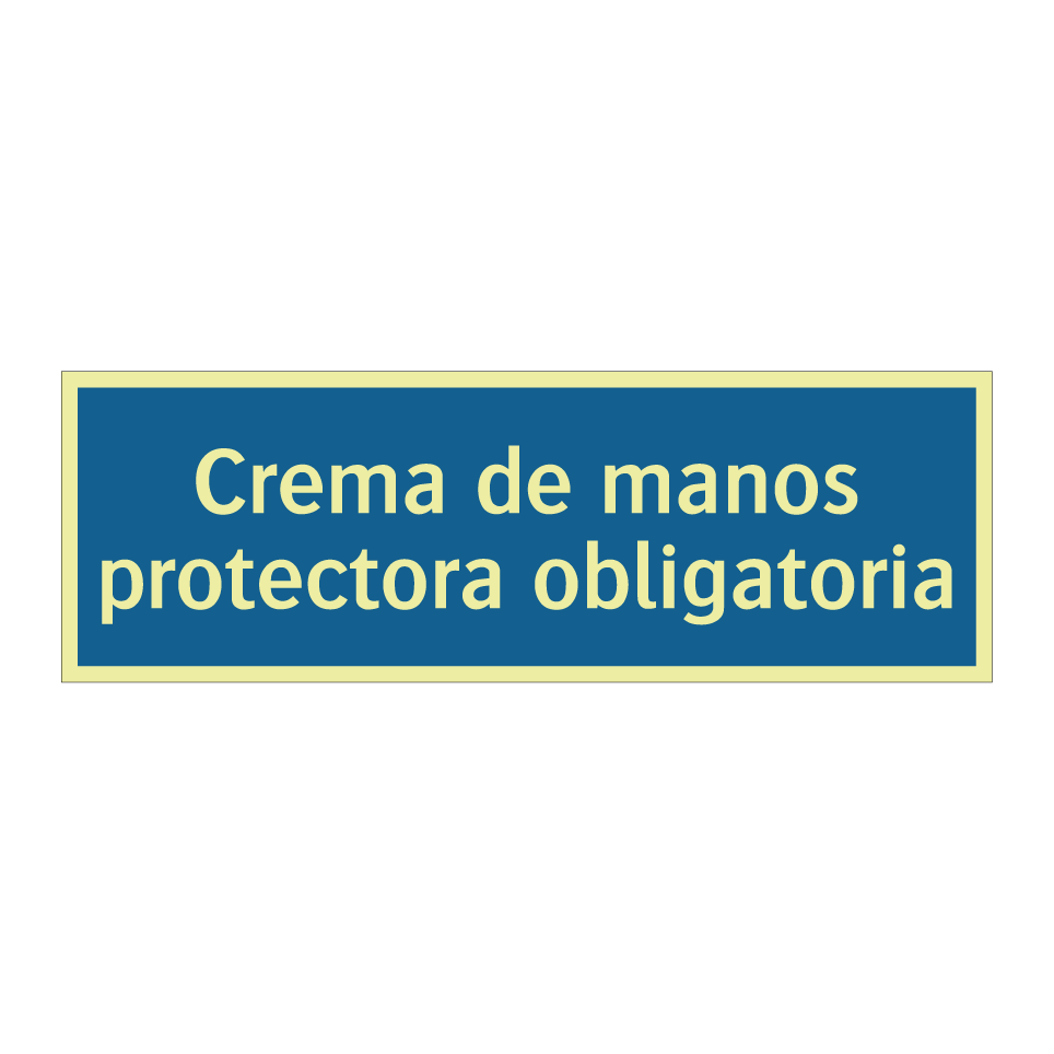 Crema de manos protectora obligatoria