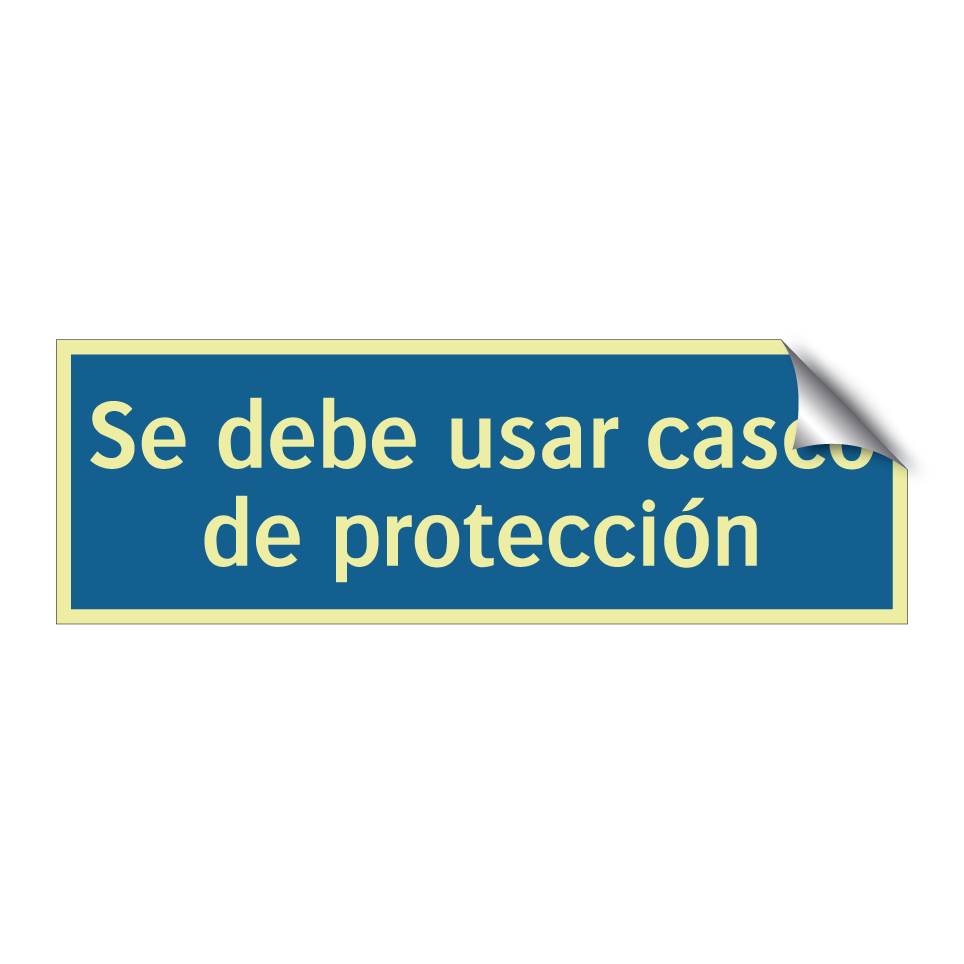 Se debe usar casco de protección