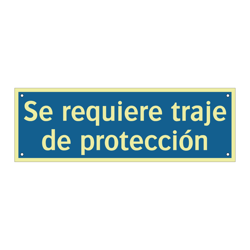 Se requiere traje de protección