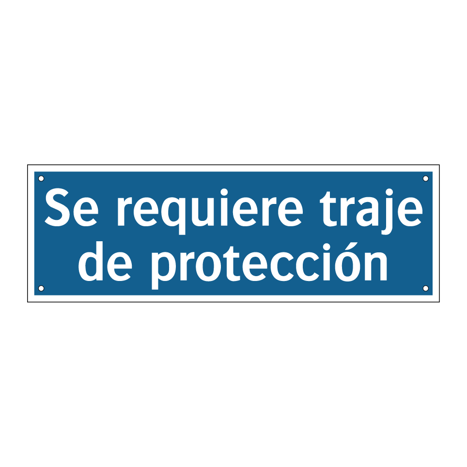 Se requiere traje de protección