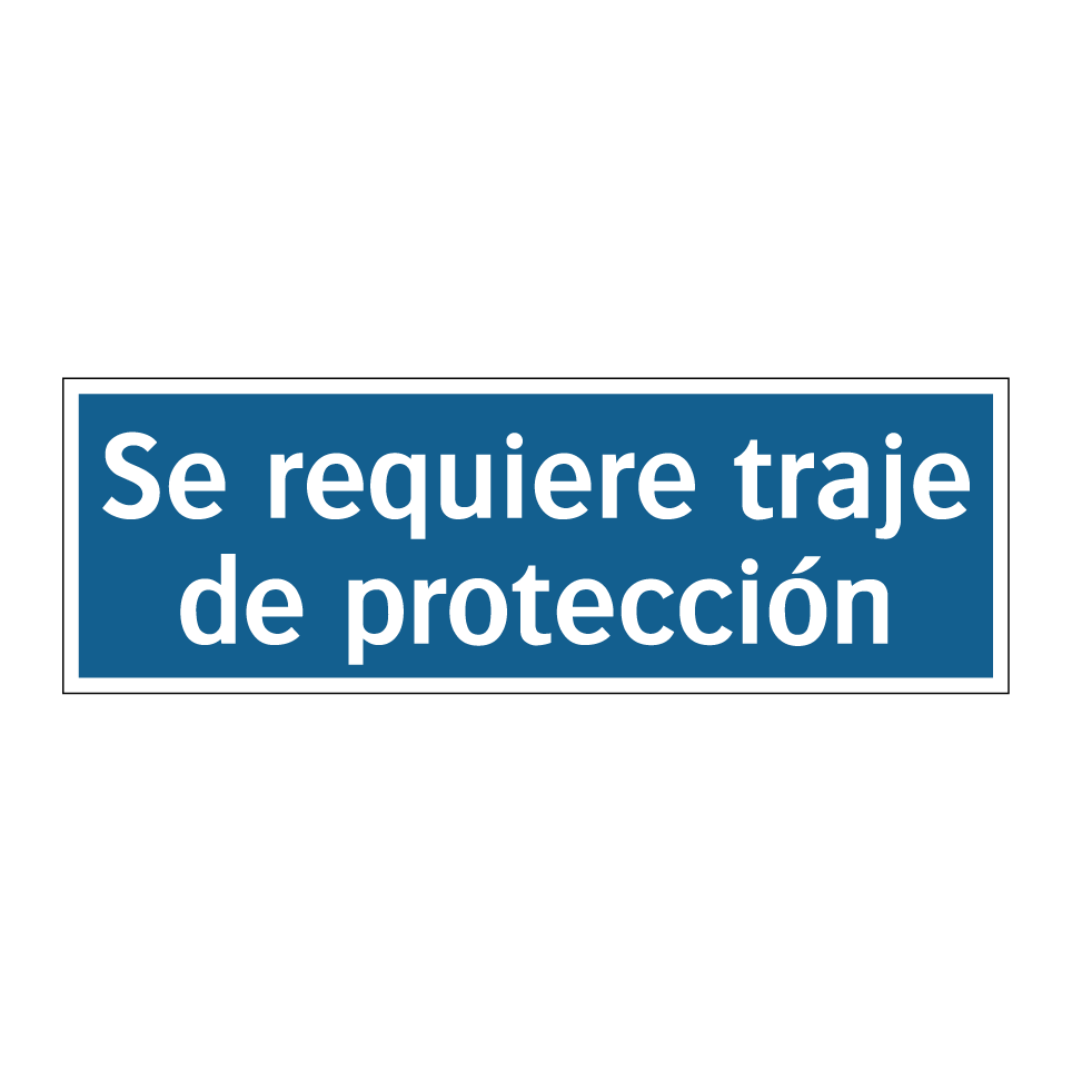Se requiere traje de protección