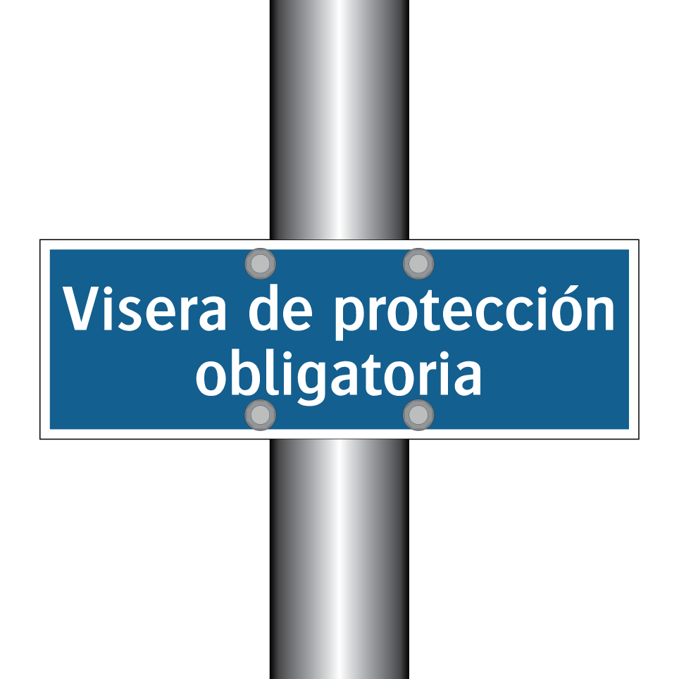 Visera de protección obligatoria