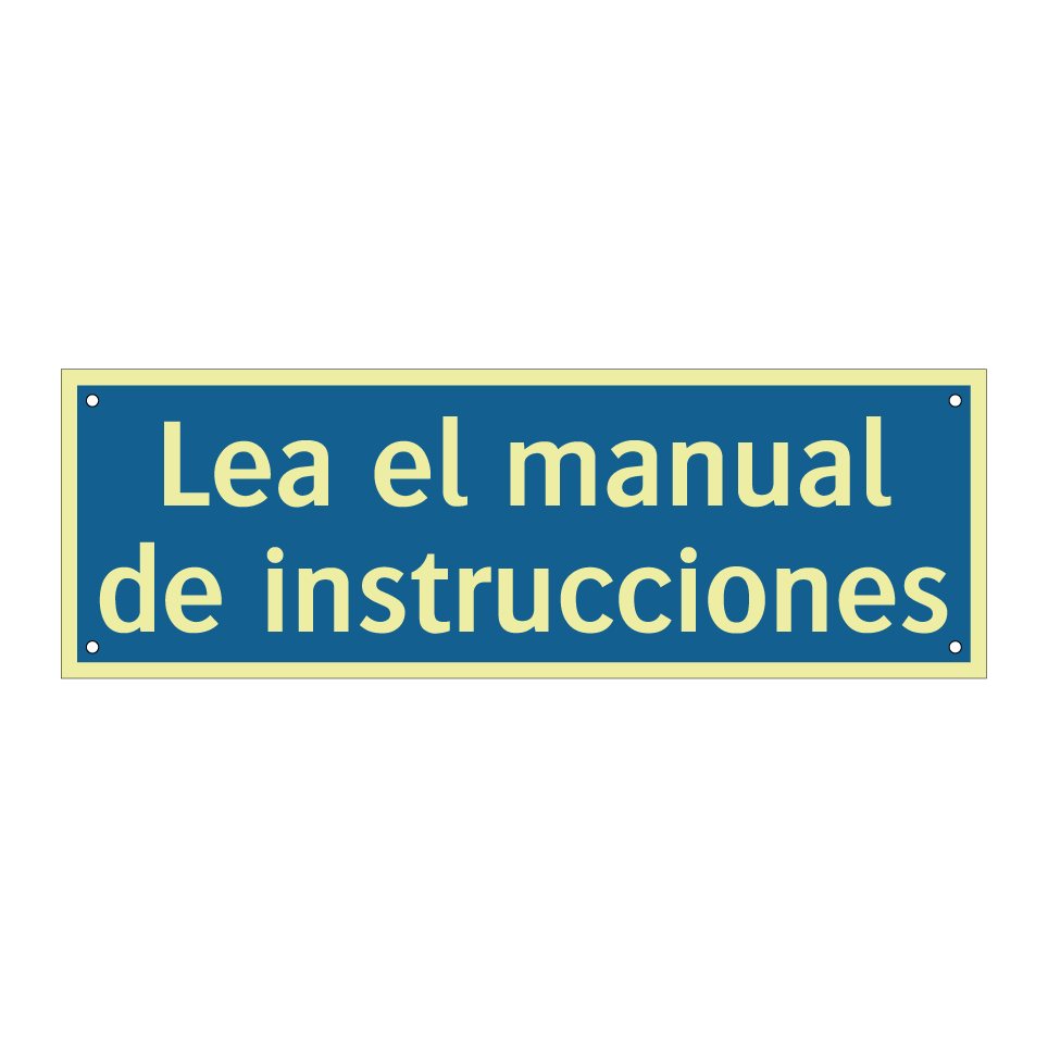 Lea el manual de instrucciones