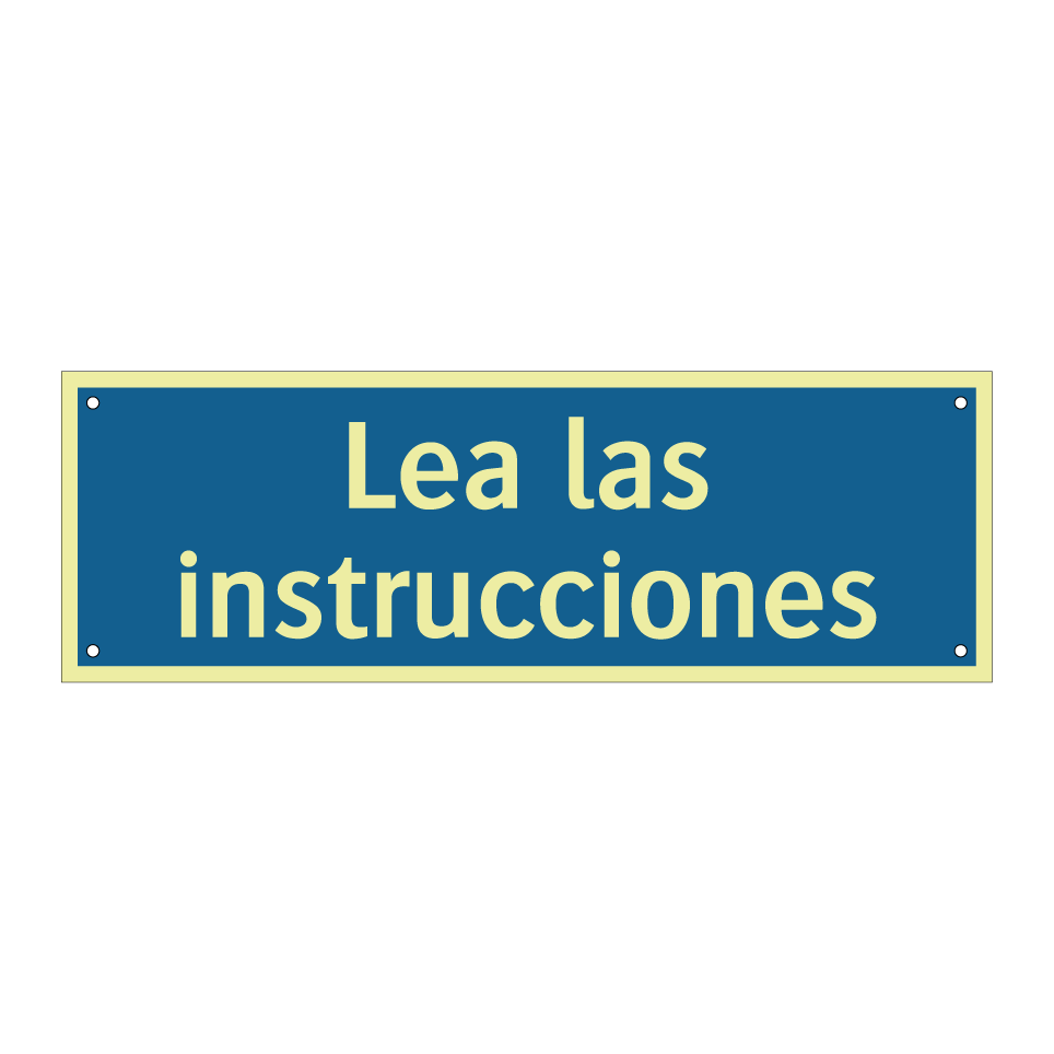 Lea las instrucciones