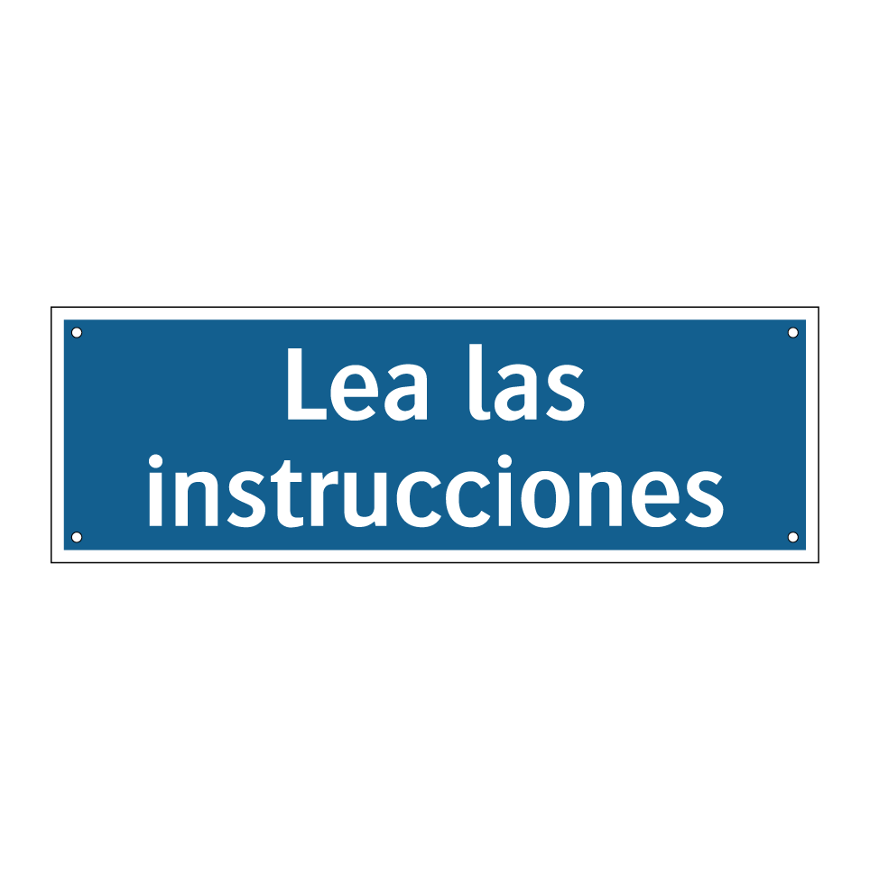 Lea las instrucciones