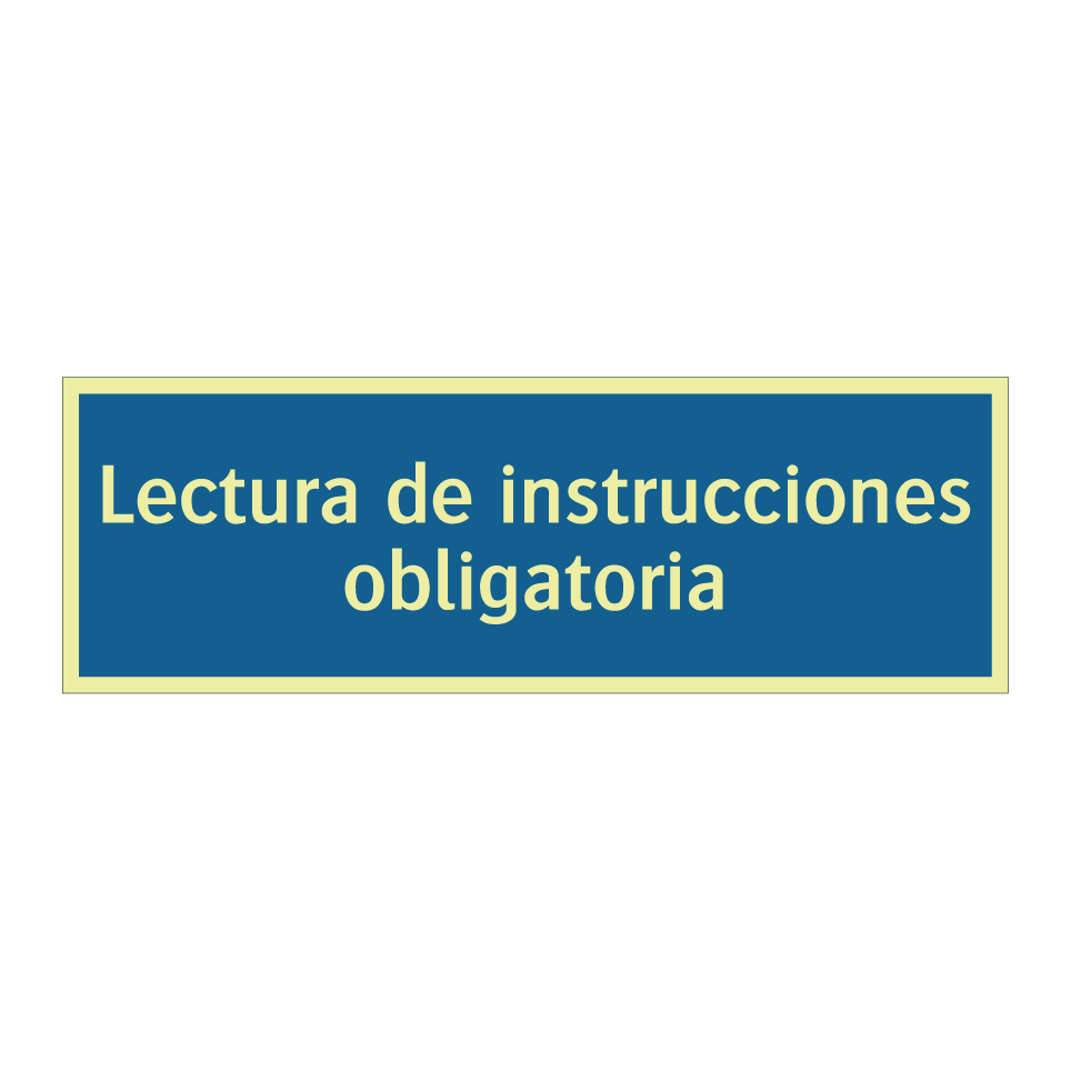 Lectura de instrucciones obligatoria