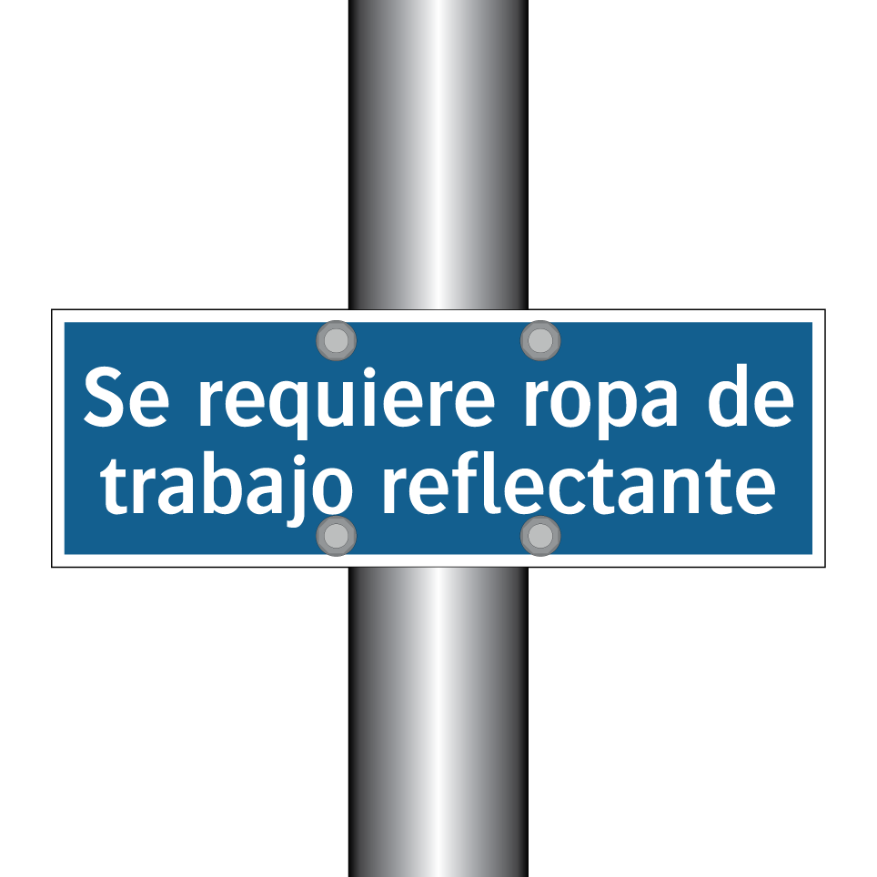 Se requiere ropa de trabajo reflectante