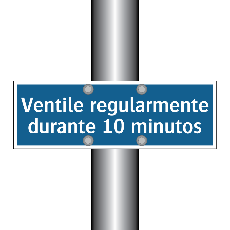 Ventile regularmente durante 10 minutos