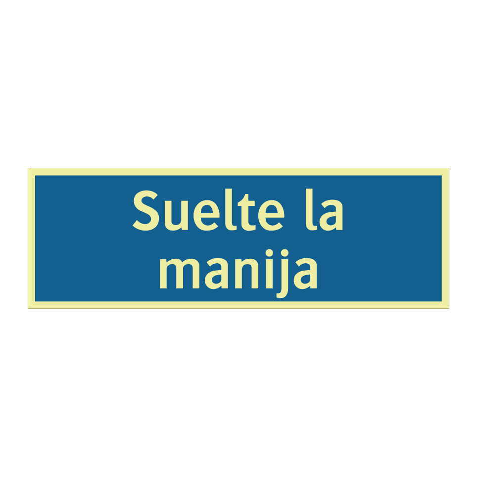 Suelte la manija