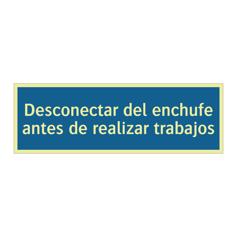 Desconectar del enchufe antes de realizar trabajos