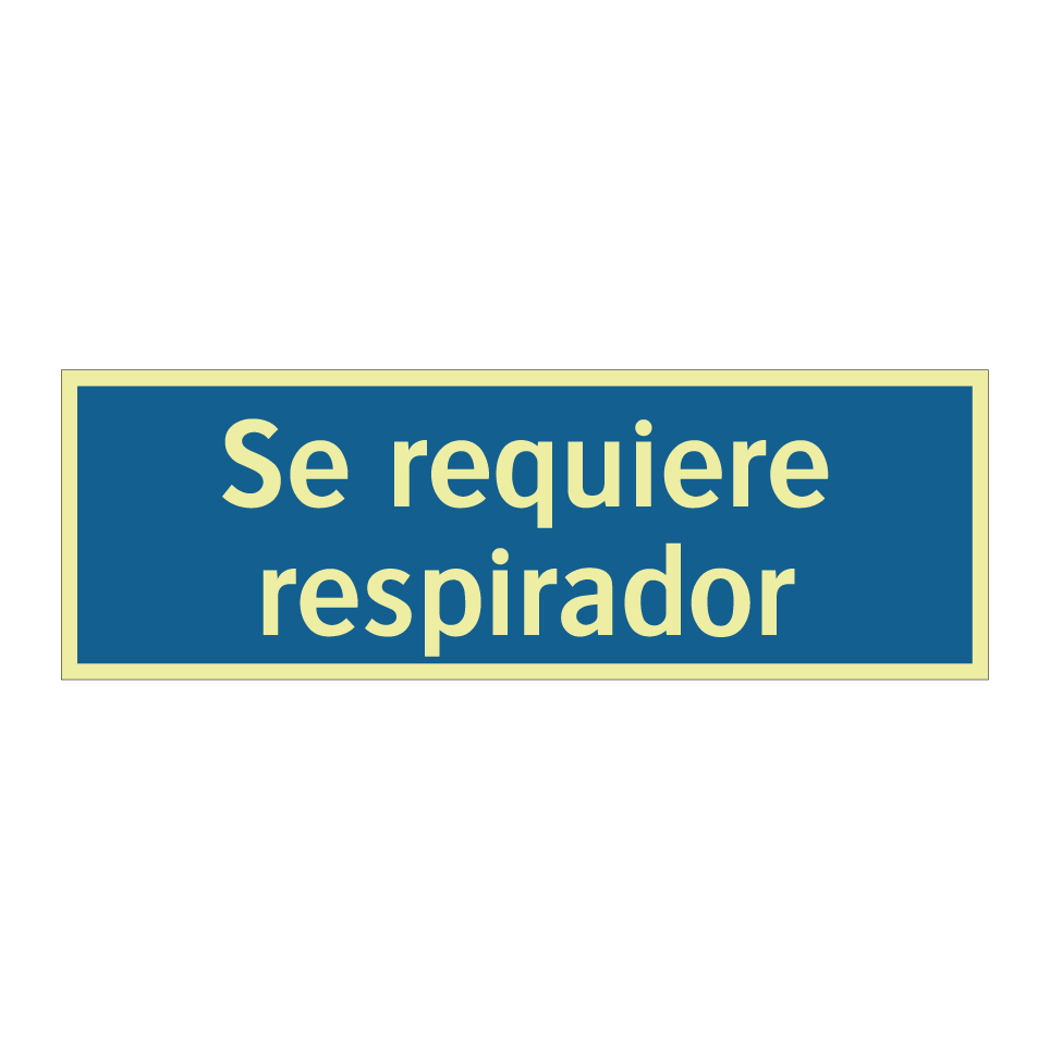 Se requiere respirador