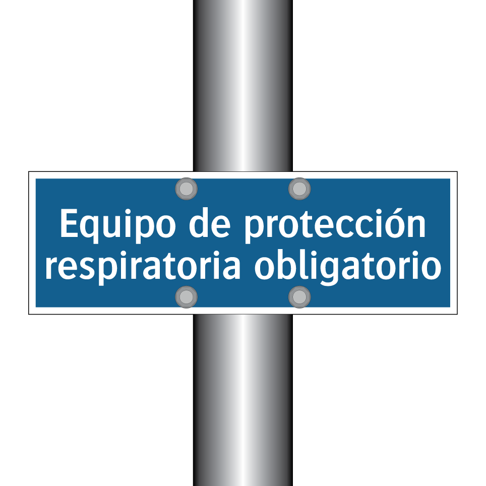 Equipo de protección respiratoria obligatorio