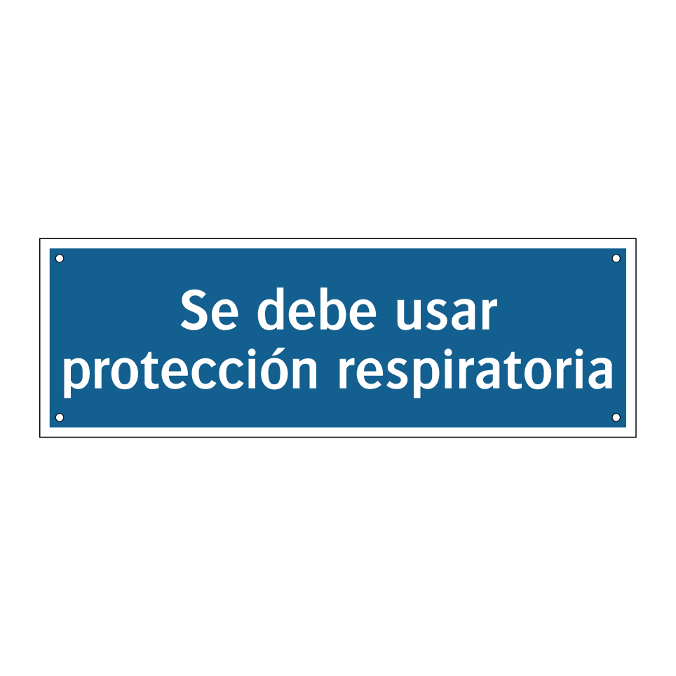Se debe usar protección respiratoria
