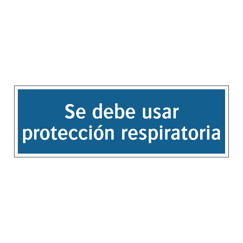 Se debe usar protección respiratoria