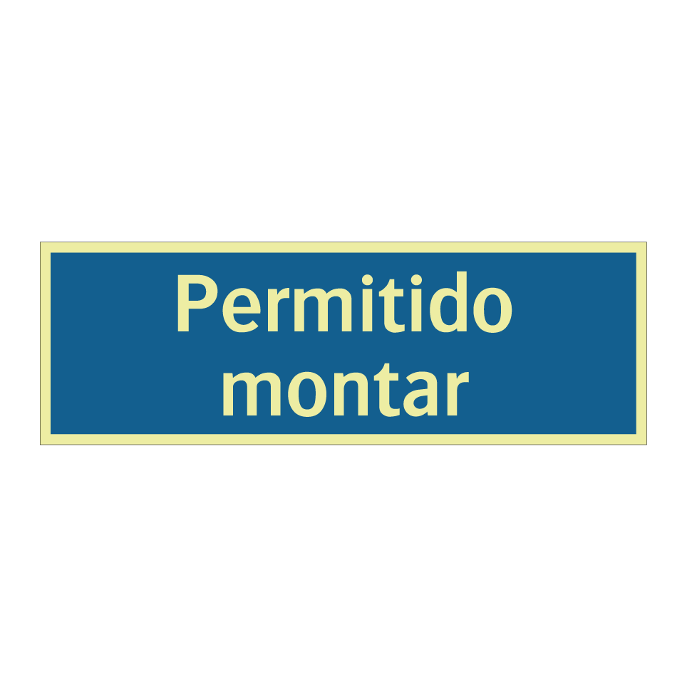 Permitido montar