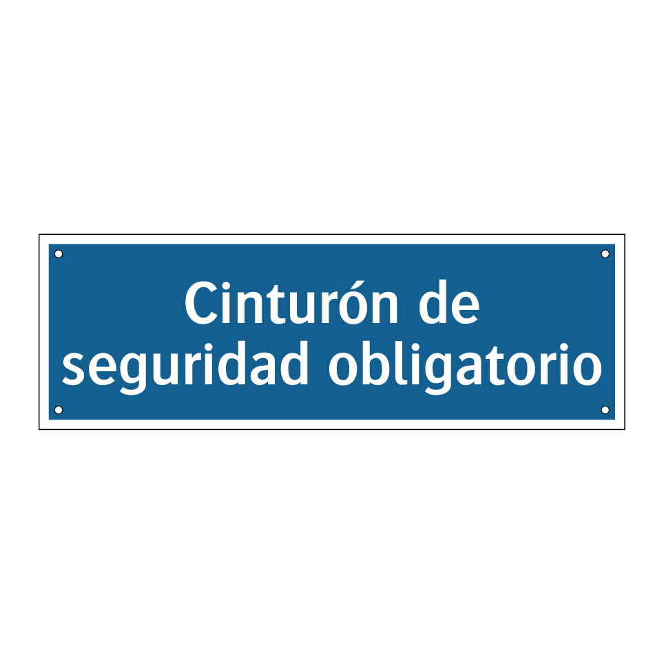 Cinturón de seguridad obligatorio