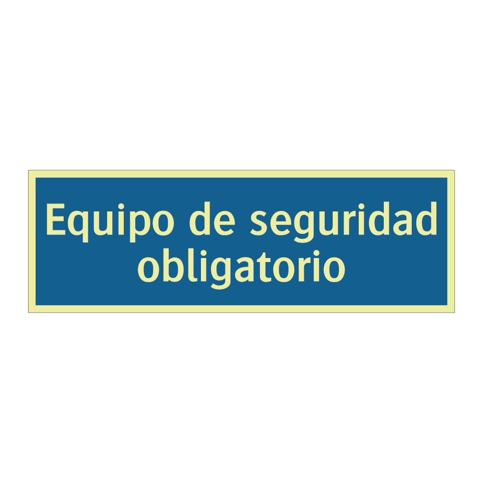 Equipo de seguridad obligatorio