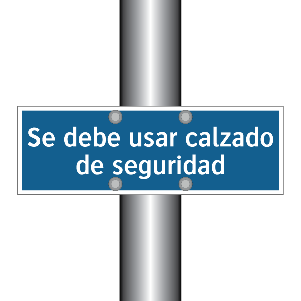 Se debe usar calzado de seguridad