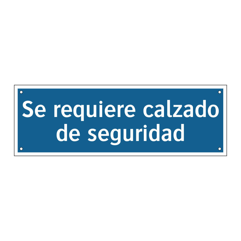 Se requiere calzado de seguridad