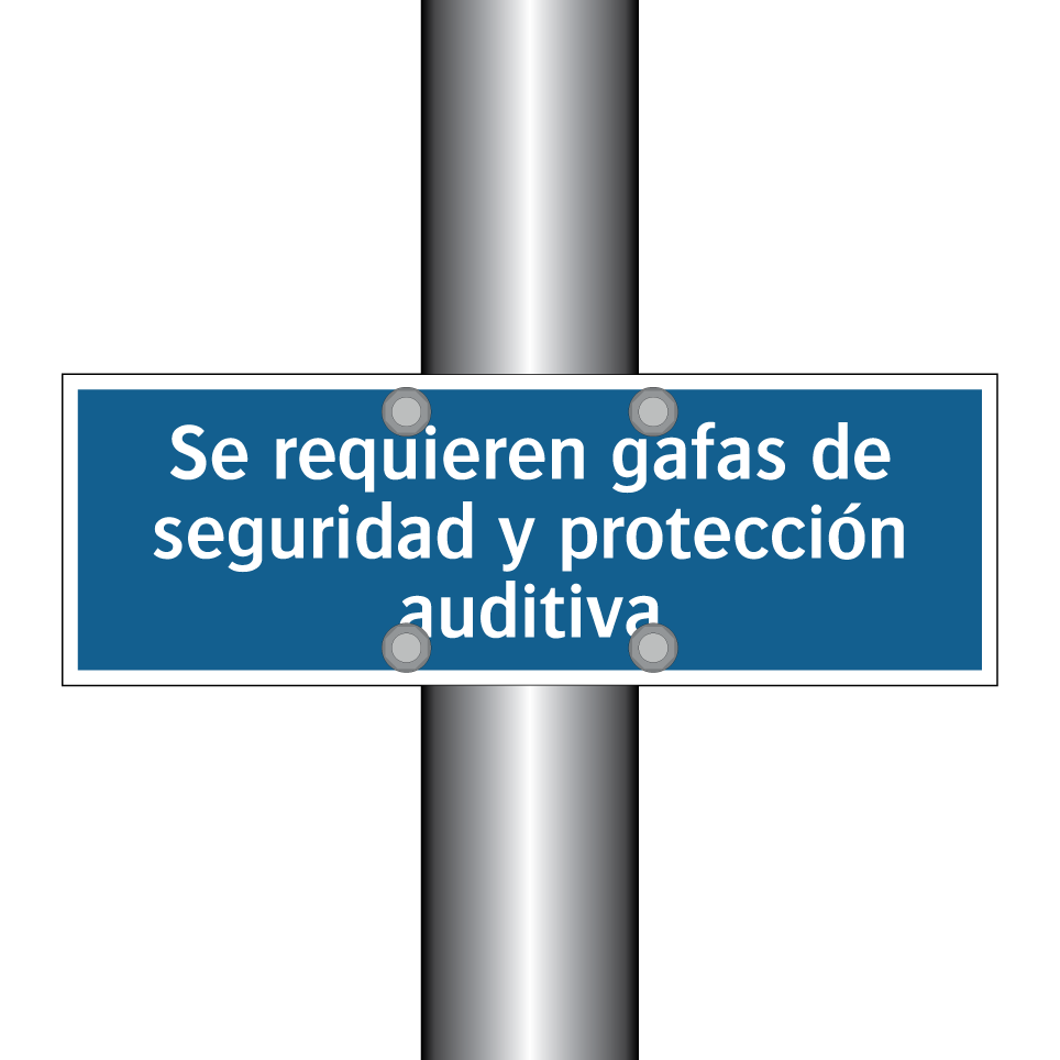 Se requieren gafas de seguridad y protección auditiva