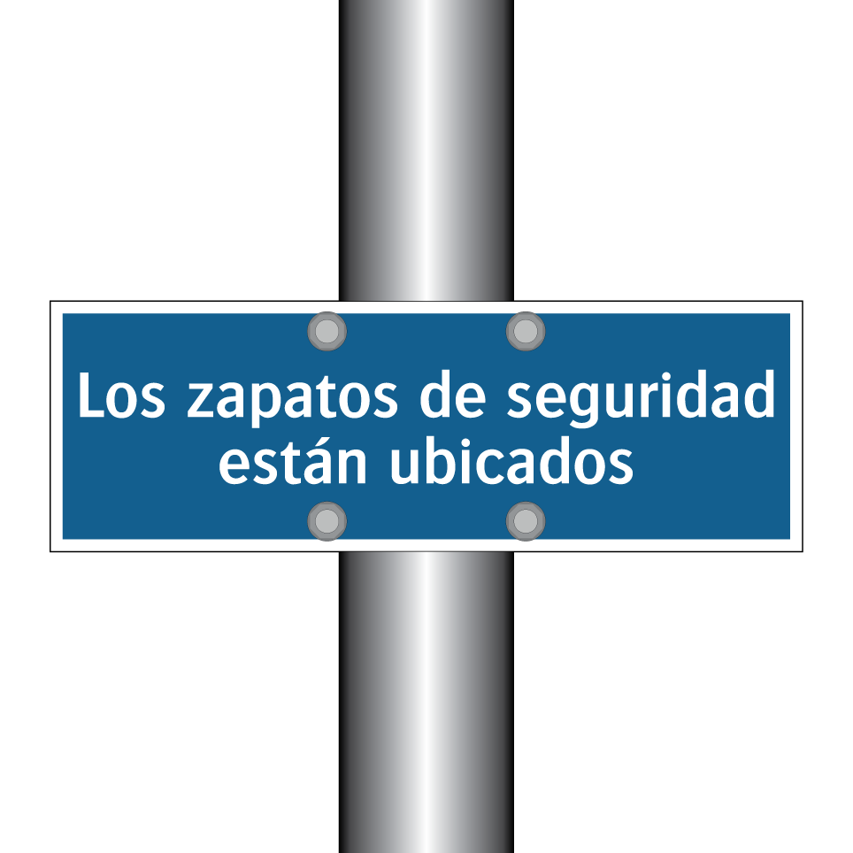 Los zapatos de seguridad están ubicados