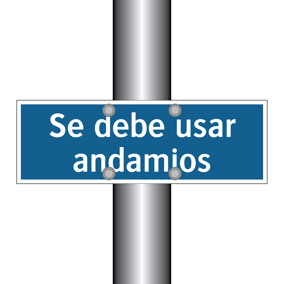 Se debe usar andamios