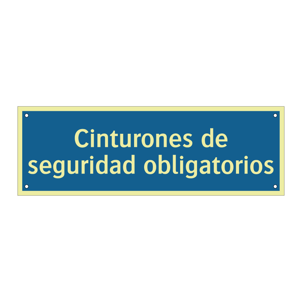 Cinturones de seguridad obligatorios