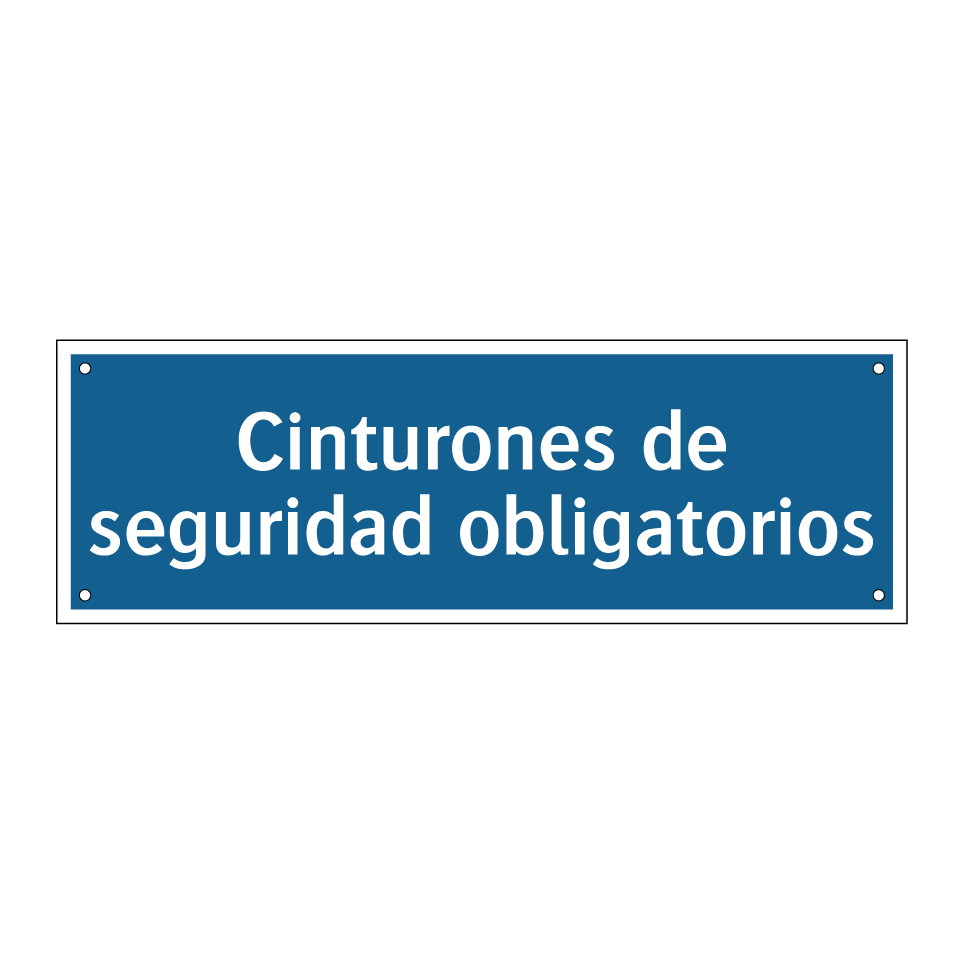 Cinturones de seguridad obligatorios