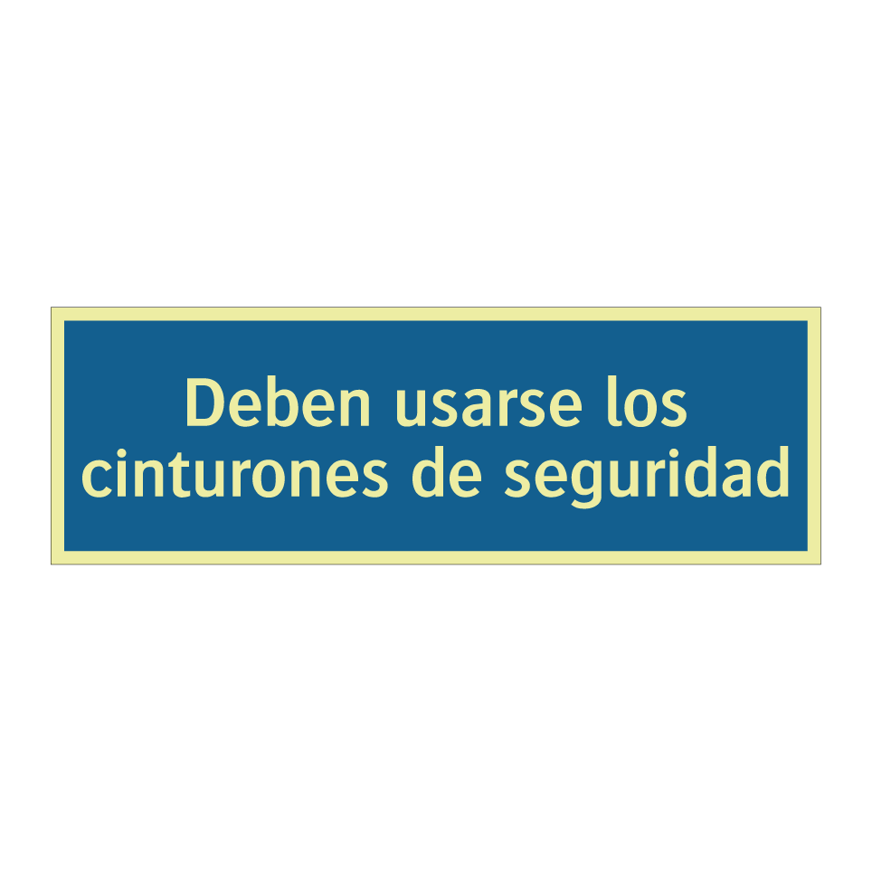 Deben usarse los cinturones de seguridad