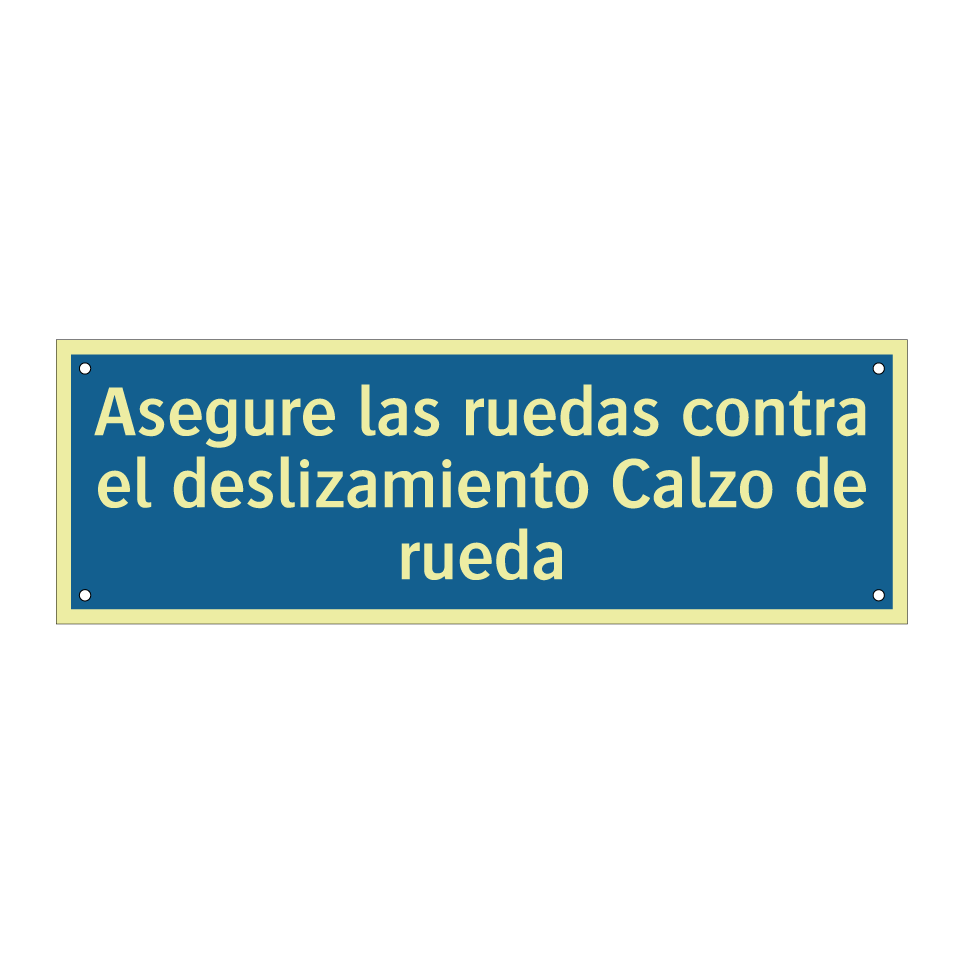 Asegure las ruedas contra el deslizamiento Calzo de rueda