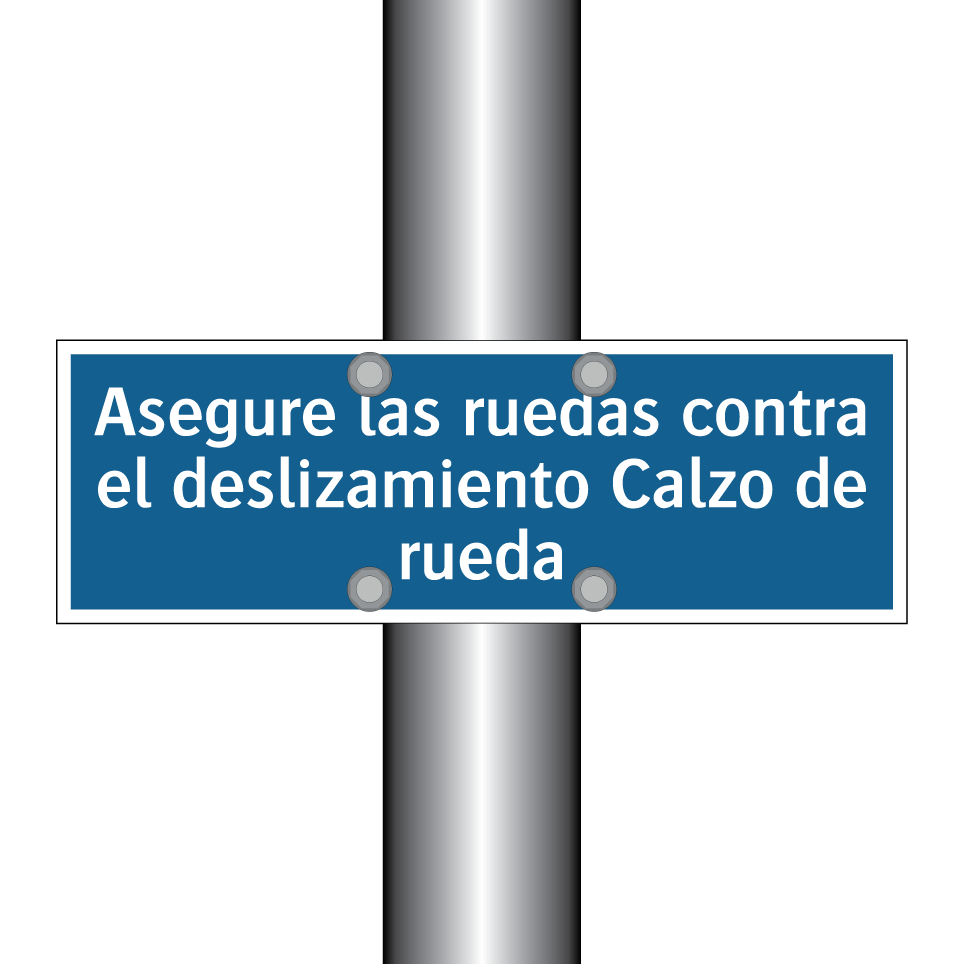 Asegure las ruedas contra el deslizamiento Calzo de rueda