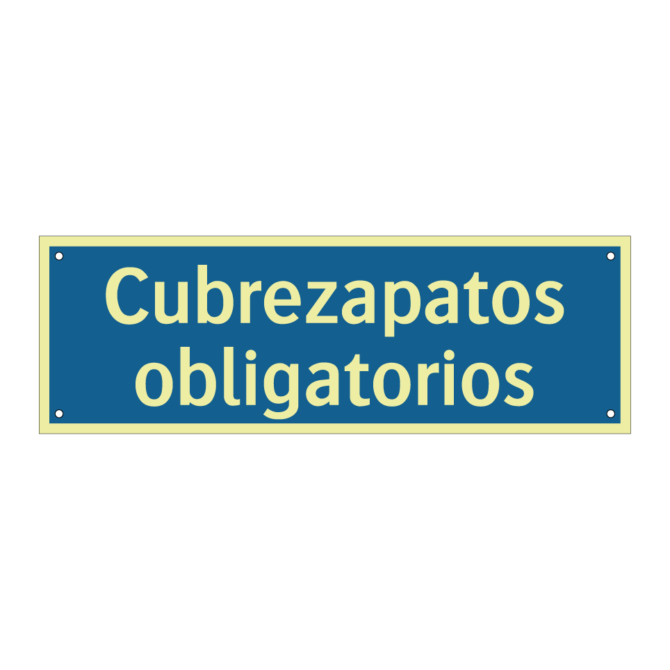 Cubrezapatos obligatorios