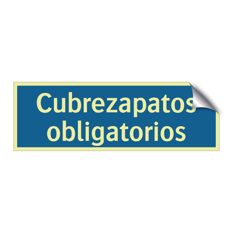 Cubrezapatos obligatorios