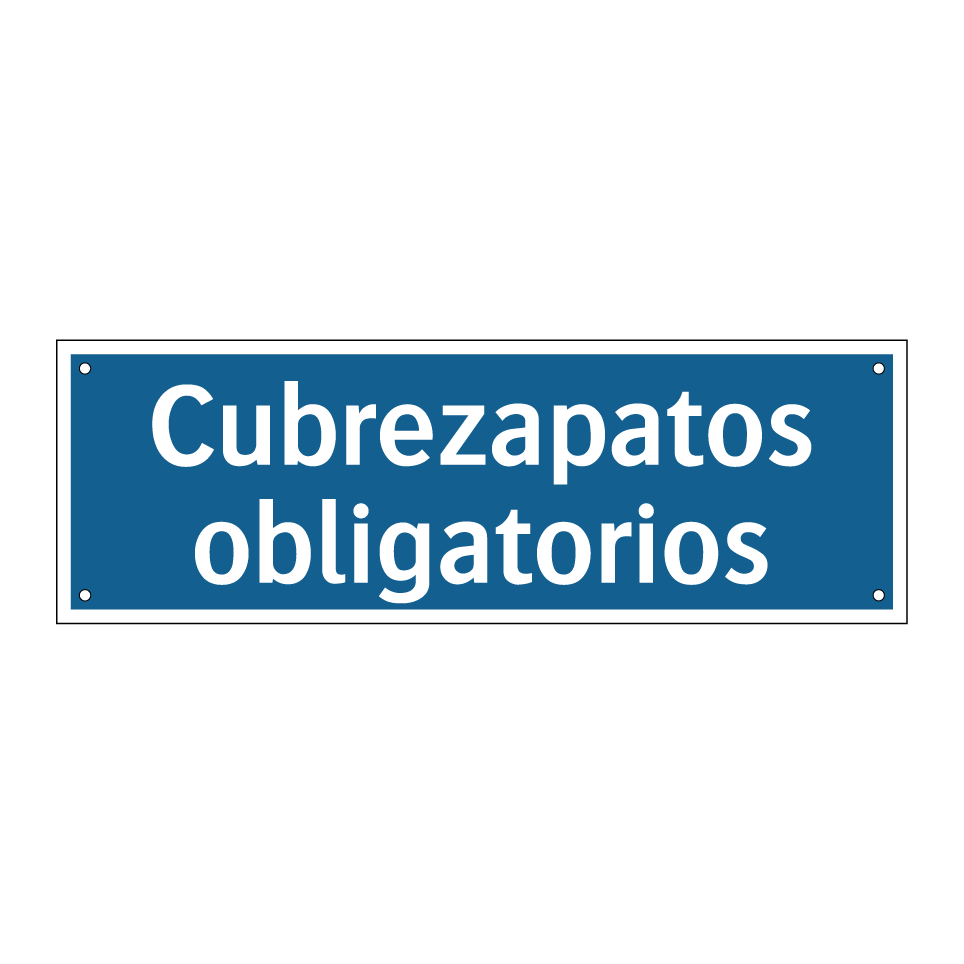 Cubrezapatos obligatorios