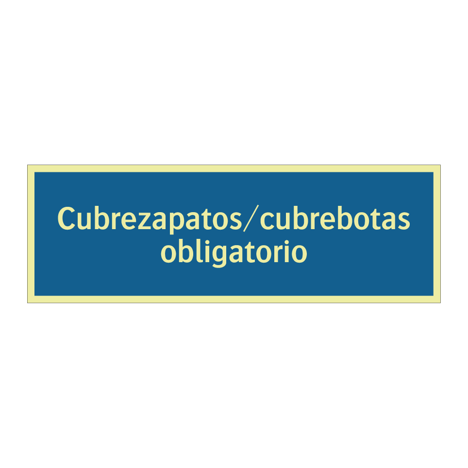 Cubrezapatos/cubrebotas obligatorio