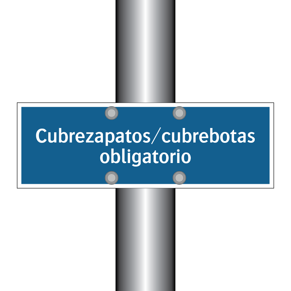 Cubrezapatos/cubrebotas obligatorio