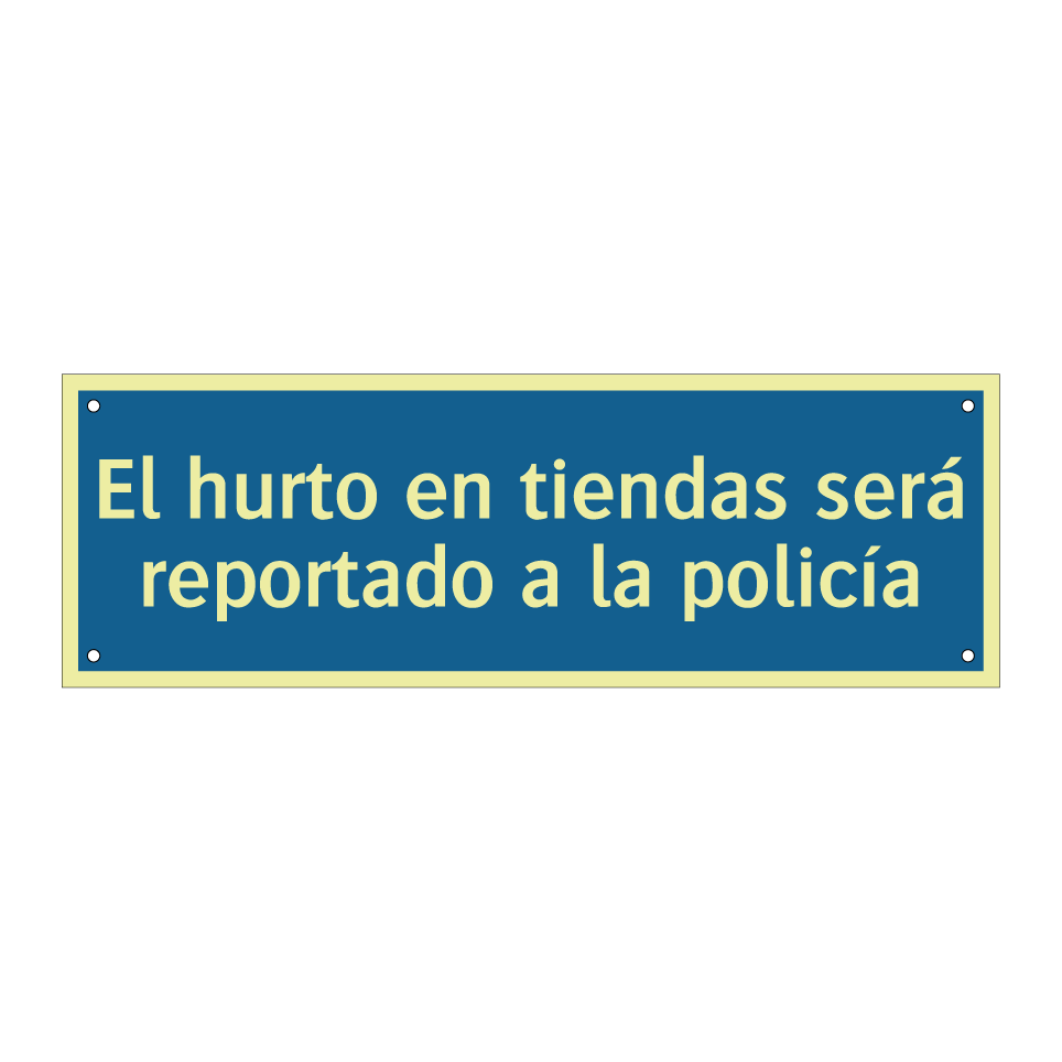 El hurto en tiendas será reportado a la policía